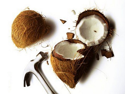 как вскрыть кокос видео